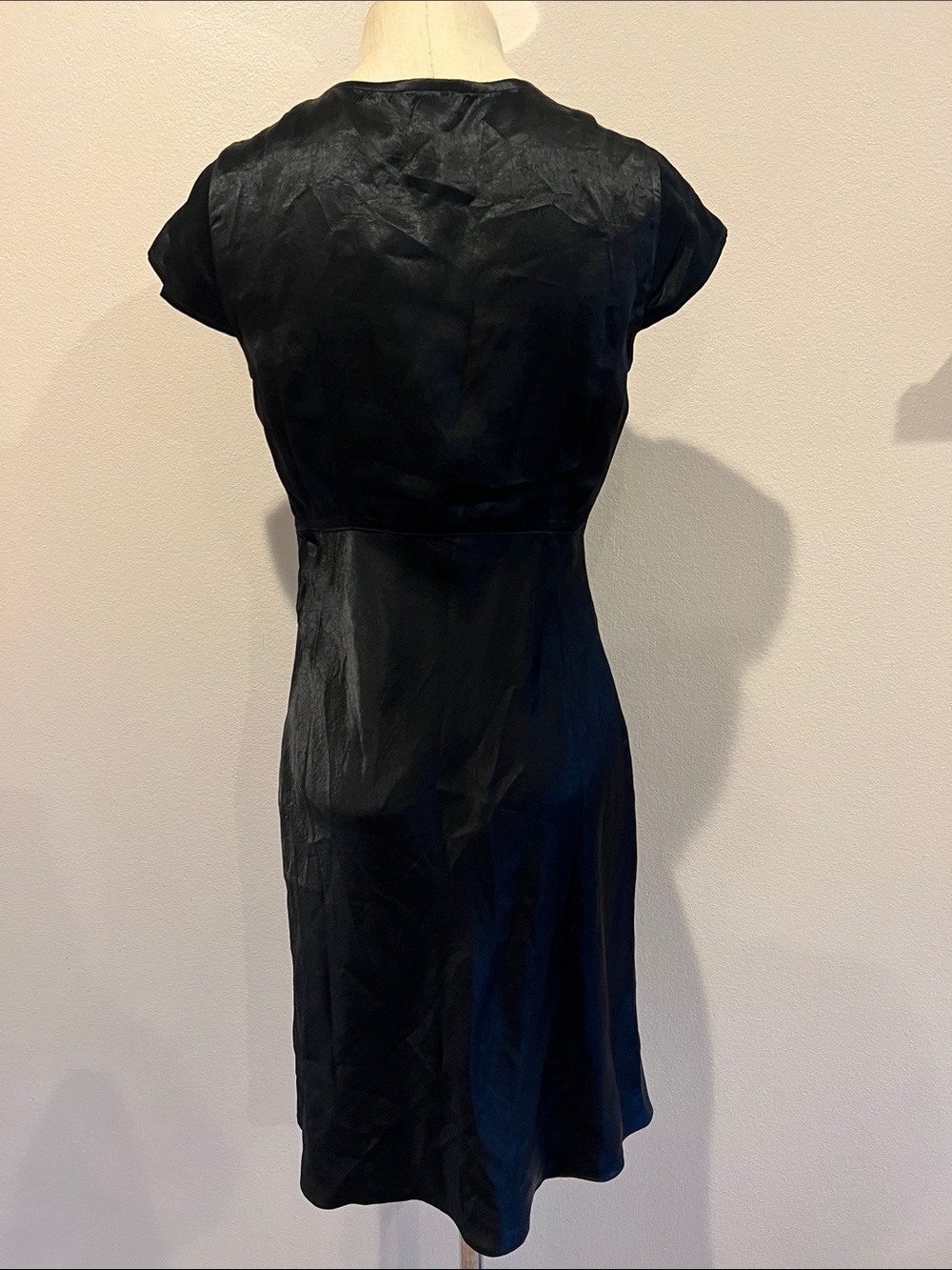 J. Crew Short sleeve slip dress in textured satin - Picture 6 of 6